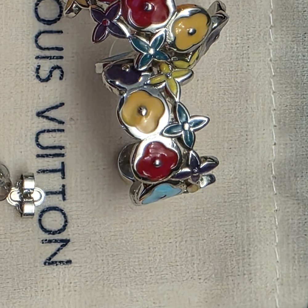 Louis Vuitton Colorful Floral Earrings
